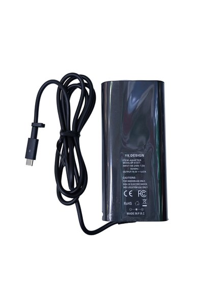 yk desing Dell Uyumlu 130W Type-C Adaptör Şarj Cihazı (19.5V 6.67A) XPS Precision Serisi