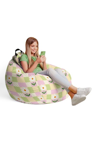 Updeco Fotoliu Puf Bean Bag tip L, impermeabil, de interior/exterior, cu sac ...