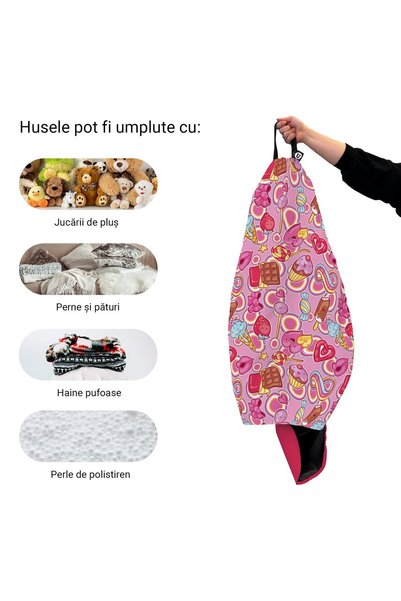 Updeco Husa exterioara Puf Bean Bag tip Para XL, fara umplutura, impermeabil,...
