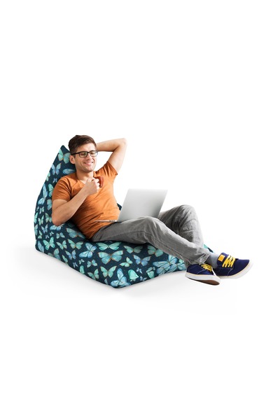 Updeco Fotoliu Puf Bean Bag tip Lounge, sac interior, impermeabil, indoor/out...
