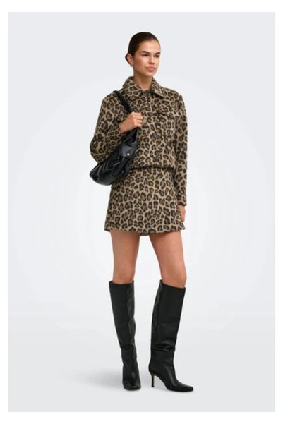 ONLY Jachetă scurtă Onlemilia cu model de imprimeu leopard - 15374105