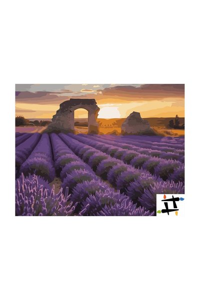 Painting-numbers Set pictura pe numere Amintiri de purpura 7126, panza pe ram...