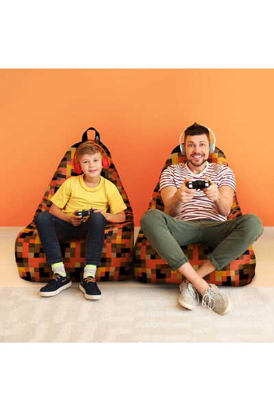 Updeco Fotoliu Puf Bean Bag tip Chill, sac interior, impermeabil, de interior...