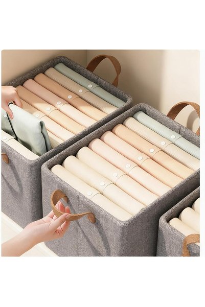 HOOPZOZA Closet Storage Organizer 2pcs Bedroom Clothes Storage Organization B...