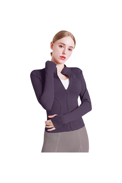 OtherMax Bluză Sport Damă Pentru Alergare Slim Fit Ușoară Respirabilă Mov XL