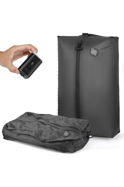 BOOMBOOMBOOM Vacuum Bags for Travel with Wireless Vacuum Pump, 17L Saver Vacu...