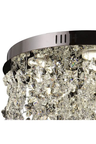 Evolium Candelabru LED Cristal LLC212/400BU Rotund, 22W, Lumina Rece/Calda/Ne...