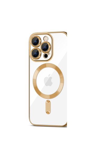 Tech-Protect Husă compatibilă MagSafe MAGSHINE pentru iPhone 15 Pro Auriu