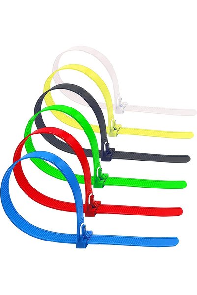 Yelajoy 100 Pcs 12 Inch Small Colored Zip Ties，Heavy Duty Releasable Cable Ti...