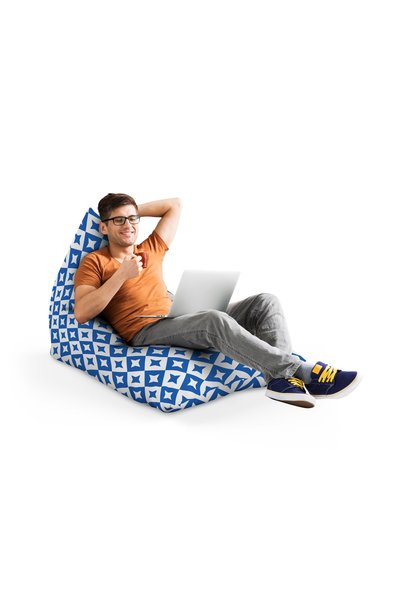 Updeco Fotoliu tip bean bag, cu sac interior, impermeabil, pentru interior/ex...