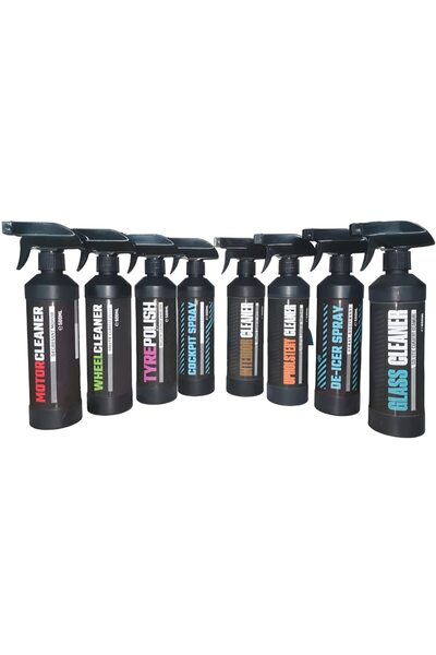 Carlogic.ro Pack of 8 car care products, contains windshield de-icer, window ...