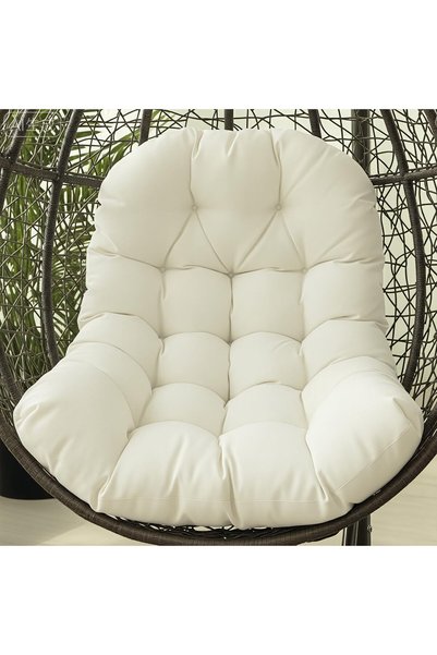 XICEN Egg Chair Cushion, Button Tufted Outdoor Swing Chair Cushion with High ...