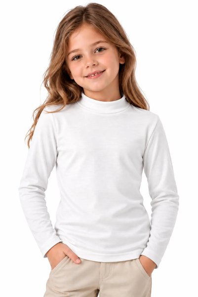 TOLIN Girls' and Boys' Long-Sleeve Crew-Neck Bodysuit 6330