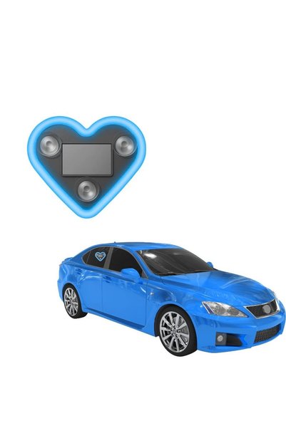 FONIX Lampă ambientală auto LED în formă de inimă, NeonDrive Ambient, Ilumina...