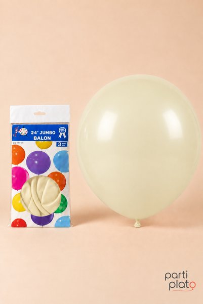 HBK Balon HBK Large Sea Sand Latex Balloons, 24 Inches / 60 cm, Set of 3, Par...