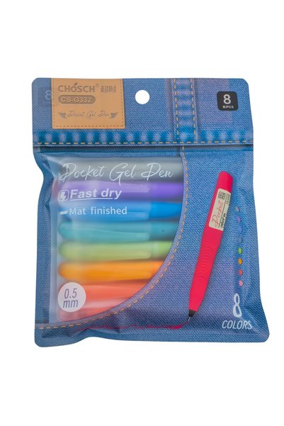 OEM Pixuri cu gel colorate mate, uscare rapidă, set de 8 culori