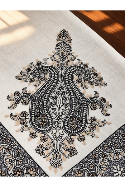 unbranded Men's Cashmere Paisley Embroidered Shawl - Size 58