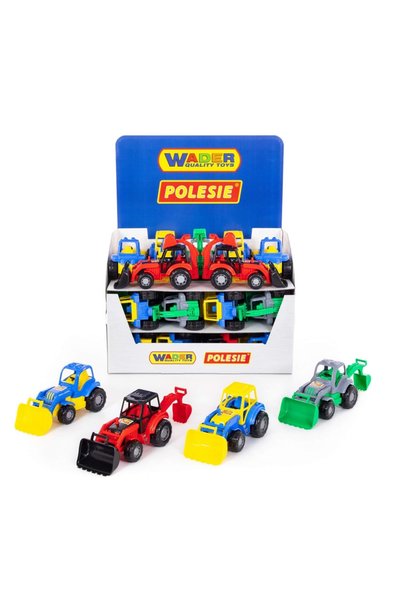 Polesie Vitrină cu vehicule de construcție, 23 de piese, modele asortate