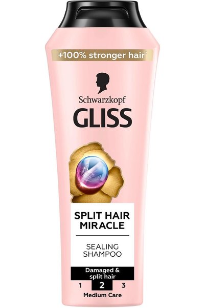 Glisseo شوارزكوف جليس سبليت هير ميراكل - شامبو مُصلّح للشعر المتقصف، 400 مل