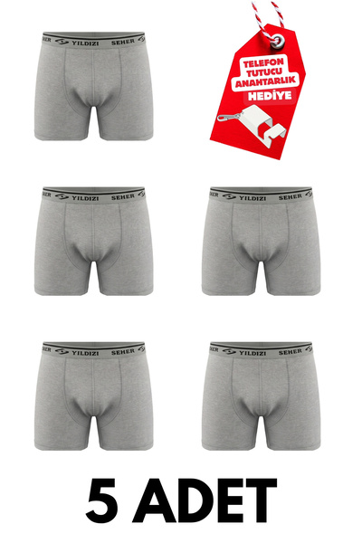 Seher Yıldızı Pachet economic cu 5 perechi de boxeri elastici din bumbac cu l...