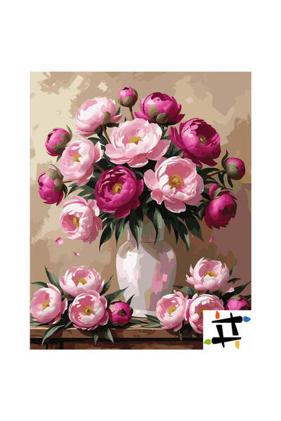 Painting-numbers Set pictura pe numere Potir de portelan 7282, panza pe rama ...