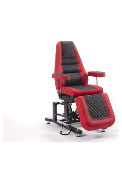 mcaris Elegance-3 Motorlu Dövme Tattoo Koltuğu | Kırmızı - Siyah