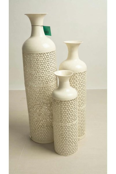 AZOZ MERCHLY Metal Decorative Vases Set of 3 82x66x50cm