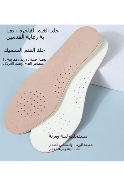 GENERAL Premium Sheepskin Leather Insoles,Soft Lambskin Feet Pads, Breathable...