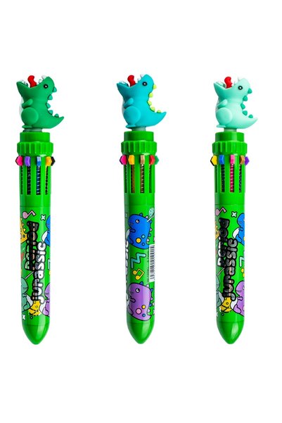 OEM Pix cu bilă 10 culori cu figurină de dinozaur, set de 36