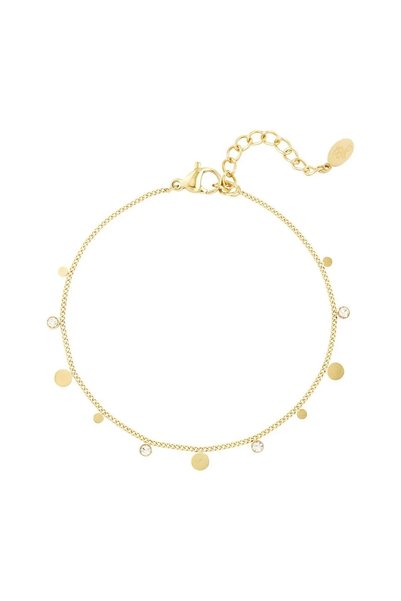 OEM Brățară Petite Dots, din oțel inoxidabil, cu crystal și strasuri