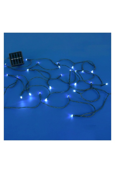 OEM Instalație luminoasă solară 60 LED, 10,3 m, alb rece, program și senzor l...