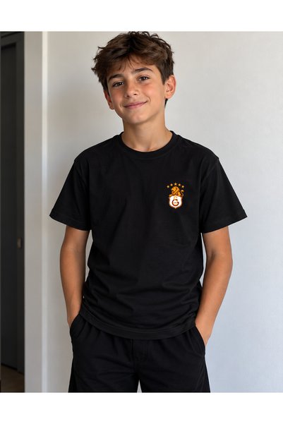 MERİCEY White UltrAslan Kids' T-Shirt - Galatasaray Kids' Fan T-Shirt