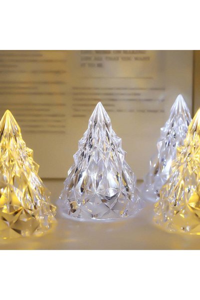 OEM Lampa de Veghe, Model IceBerg, cu Baterii, Lumina Rece, Transparent, 6.5x...