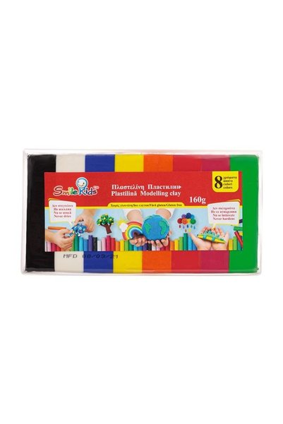 Smile Kids Plastilină creativă pentru copii, Multicolor, 160g, modelaj, joacă...