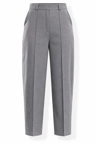 5in1Canpolat Gray Fabric Pants with Seam Detail on the Front 00206