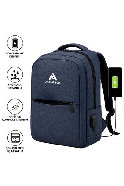 UCUZTEKNO Navy Blue Laptop Backpack, Notebook Bag with Computer Protective In...