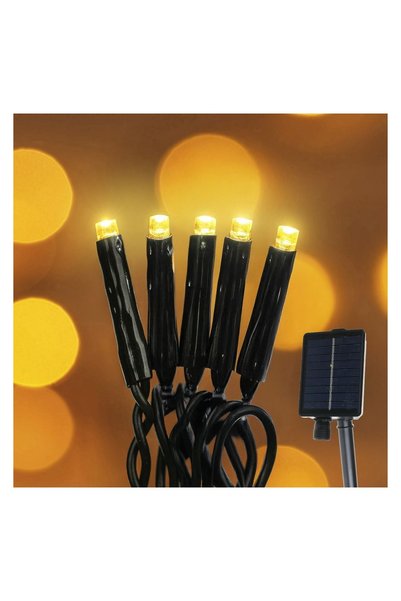 OEM Instalație luminoasă solară cu 200 LED-uri alb cald și programe, lungime ...