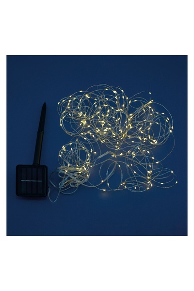 OEM Instalație solară 200 LED Fairy Lights, 19,9 m, alb cald, programe și sen...
