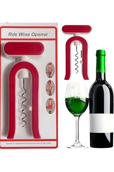 Generic Manual Wine Opener Corkscrew, Plastic Wing Corkscrew with Sharp Screw...