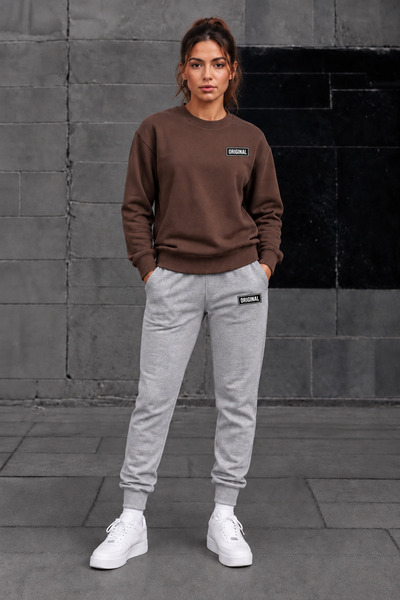 clothes 33 TRENING CU GULER FLAUȘAT PE INTERIOR, DE SEZON, CU IMPRIMARE ORIGI...