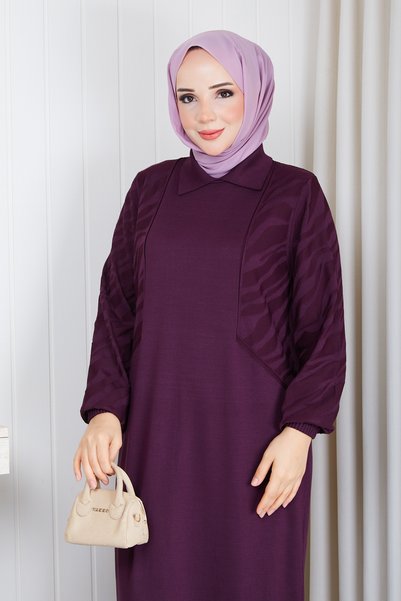 Pamuk Butik Women's Zebra-Print Mercerized Knit Dress