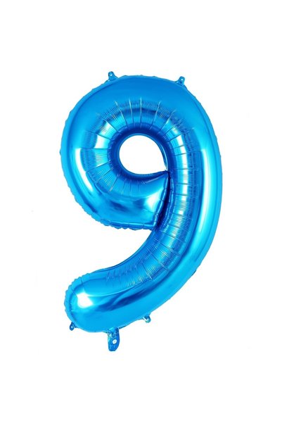OEM Balon din folie metalizată în formă de cifră 9, pentru aniversări 40 cm, ...