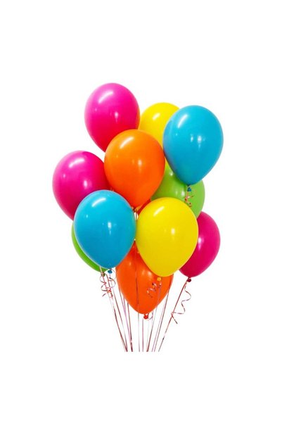 OEM Set 25 Baloane din Latex, Metalizate, Model Party, 30 cm, Multicolore, 2.8 g