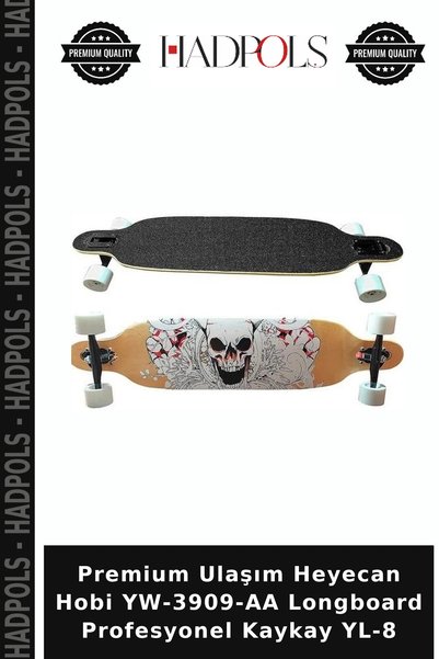 HadPols Premium Ulaşım Heyecan Hobi YW-3909-AA Longboard Profesyonel Kaykay YL-8
