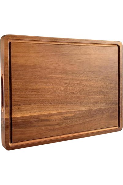 GENERAL Acacia Wood Cutting Board, 42 x 33 x 2.5 CM Large Chopping Board with...