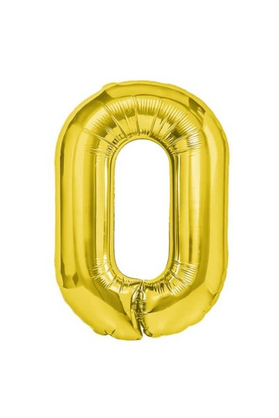 OEM Balon din folie metalizată în formă de cifră 0, pentru aniversări 40 cm, ...