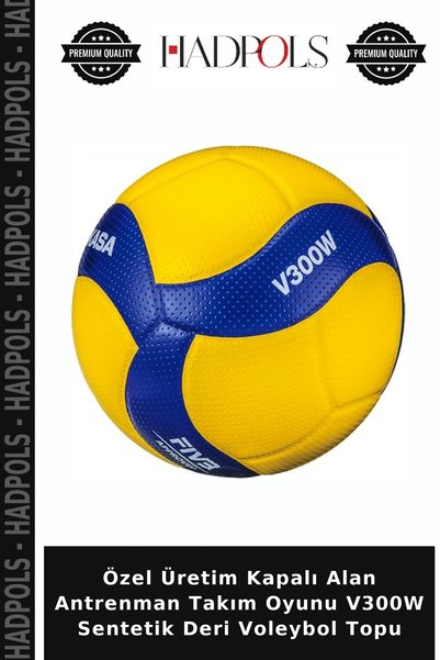 HadPols Özel Üretim Kapalı Alan Antrenman Takım Oyunu V300W Sentetik Deri Voleybol Topu