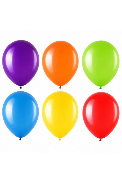 OEM Set 10 Baloane din Latex, Model Party, 30 cm, Multicolore, 2.8 g, decor p...
