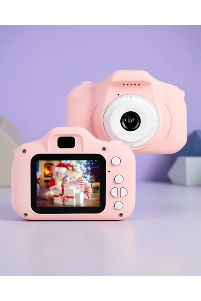 tecnocom Çocuk Kamera 1080p HD 2.0 Inç Ekran Pembe
