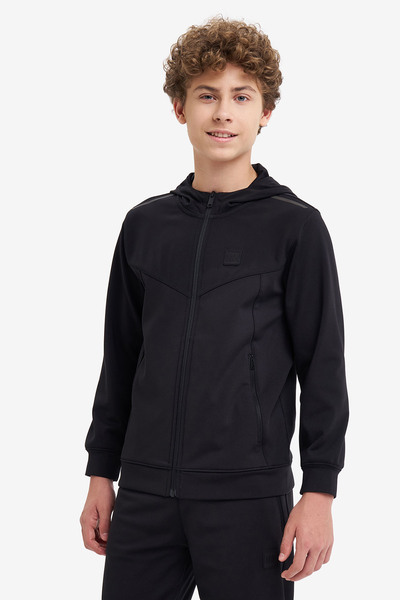 Lescon Children's zippered hooded sweatshirt 26n-3117
